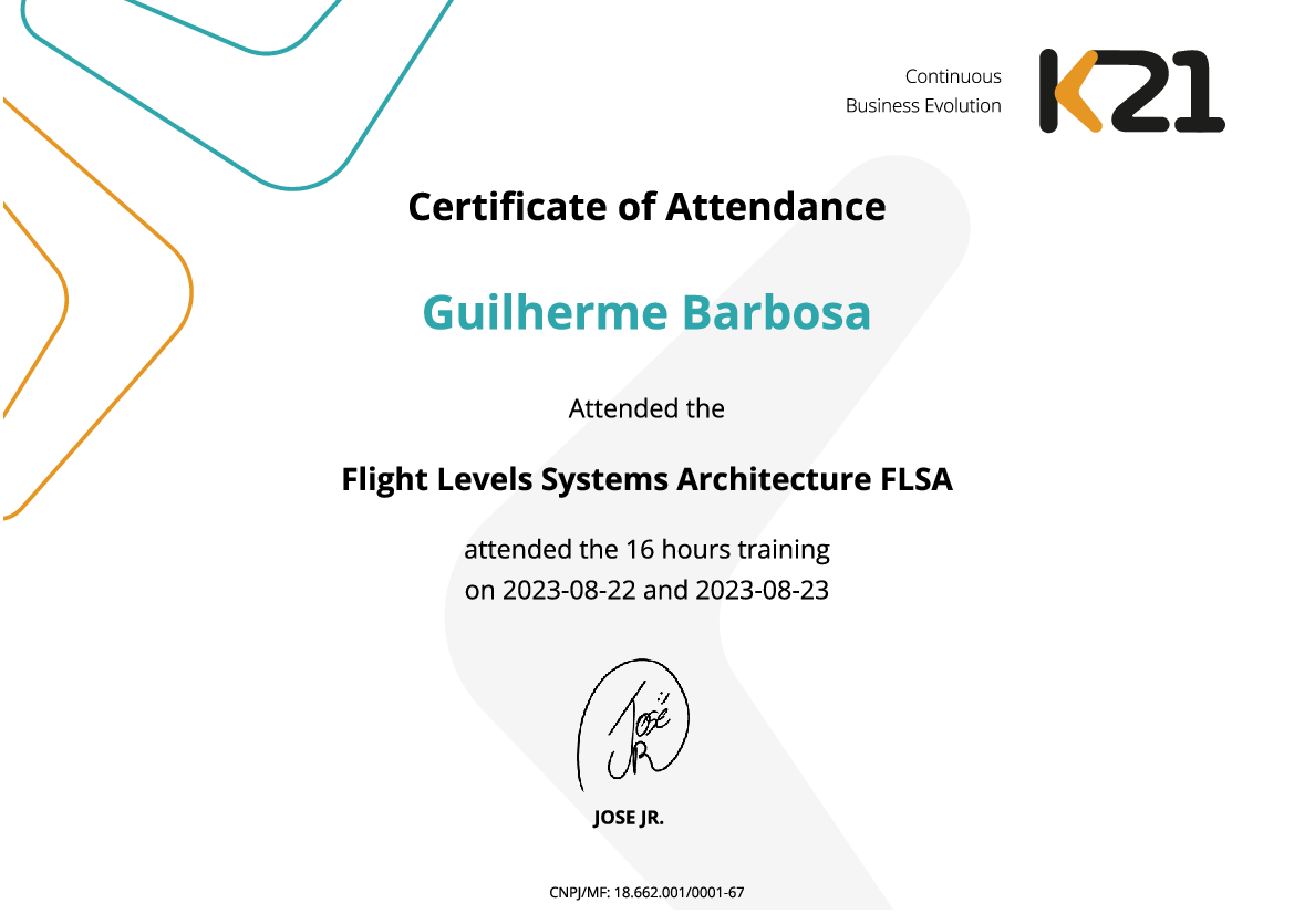 Certificado K21